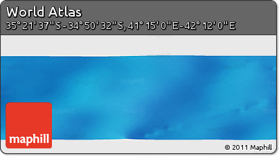 Physical Panoramic Map of the Area around 35° 6' 5" S, 41° 43' 30" E