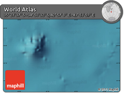 Satellite Map of the Area around 35° 6' 5" S, 43° 25' 29" E