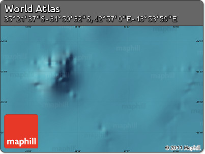 Satellite Map of the Area around 35° 6' 5" S, 43° 25' 29" E