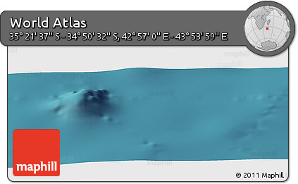 Satellite Panoramic Map of the Area around 35° 6' 5" S, 43° 25' 29" E