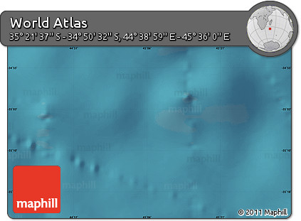 Satellite Map of the Area around 35° 6' 5" S, 45° 7' 30" E