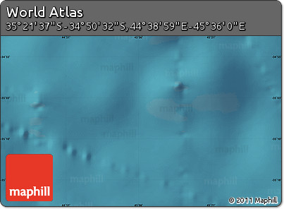 Satellite Map of the Area around 35° 6' 5" S, 45° 7' 30" E