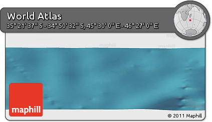 Satellite Panoramic Map of the Area around 35° 6' 5" S, 45° 58' 30" E