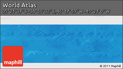Physical Panoramic Map of the Area around 35° 6' 5" S, 45° 49' 30" W
