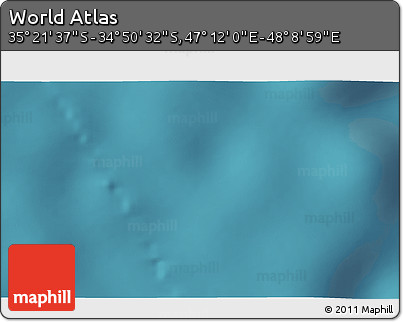 Satellite 3D Map of the Area around 35° 6' 5" S, 47° 40' 29" E