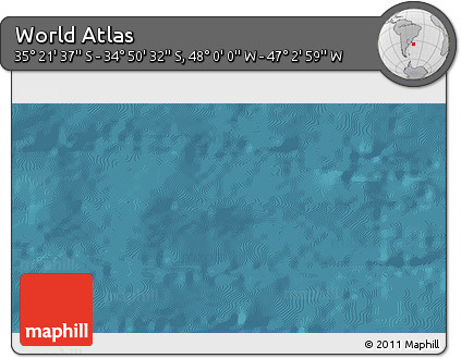 Satellite 3D Map of the Area around 35° 6' 5" S, 47° 31' 29" W