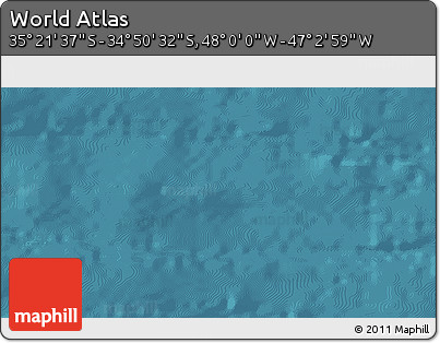 Satellite 3D Map of the Area around 35° 6' 5" S, 47° 31' 29" W