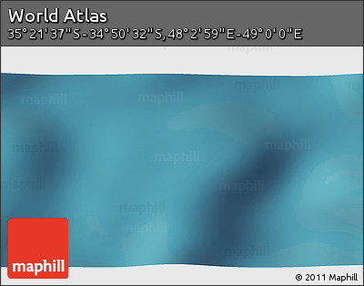 Satellite 3D Map of the Area around 35° 6' 5" S, 48° 31' 29" E