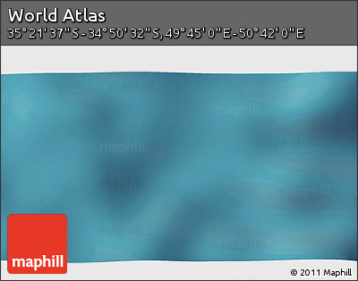Satellite 3D Map of the Area around 35° 6' 5" S, 50° 13' 30" E