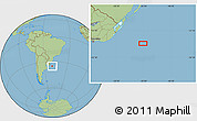 Savanna Style Location Map of the area around 35° 6' 5" S, 50° 4' 30" W