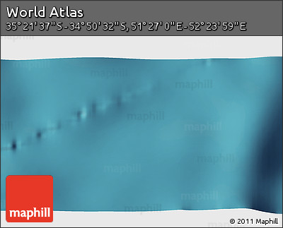 Satellite 3D Map of the Area around 35° 6' 5" S, 51° 55' 29" E