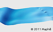 Physical Panoramic Map of the area around 35° 6' 5" S, 52° 46' 29" E