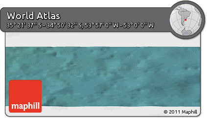 Satellite Panoramic Map of the Area around 35° 6' 5" S, 53° 28' 30" W