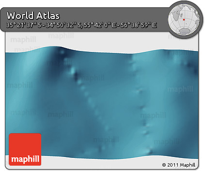 Satellite 3D Map of the Area around 35° 6' 5" S, 56° 10' 29" E