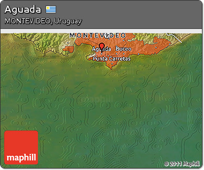 Satellite 3D Map of Aguada