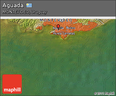 Satellite 3D Map of Aguada
