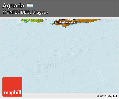 Physical Panoramic Map of Aguada