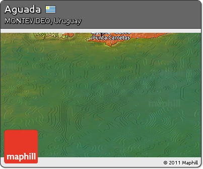 Satellite Panoramic Map of Aguada