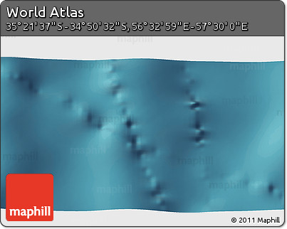 Satellite 3D Map of the Area around 35° 6' 5" S, 57° 1' 29" E
