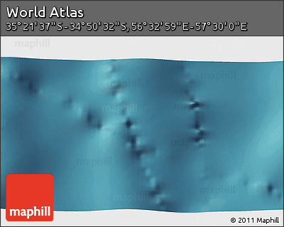 Satellite 3D Map of the Area around 35° 6' 5" S, 57° 1' 29" E