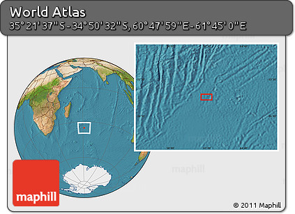 Satellite Location Map of the Area around 35° 6' 5" S, 61° 16' 29" E