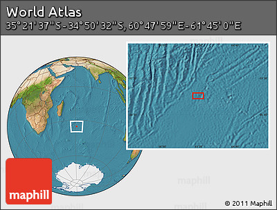 Satellite Location Map of the Area around 35° 6' 5" S, 61° 16' 29" E