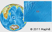 Physical Location Map of the area around 35° 6' 5" S, 62° 58' 30" E