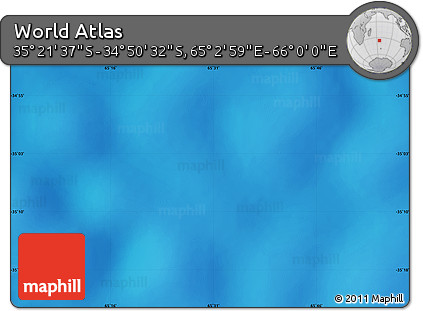 Physical Map of the Area around 35° 6' 5" S, 65° 31' 30" E
