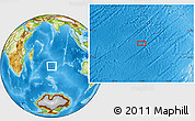 Physical Location Map of the area around 35° 6' 5" S, 71° 28' 29" E