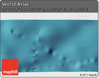 Satellite 3D Map of the Area around 35° 6' 5" S, 72° 19' 29" E