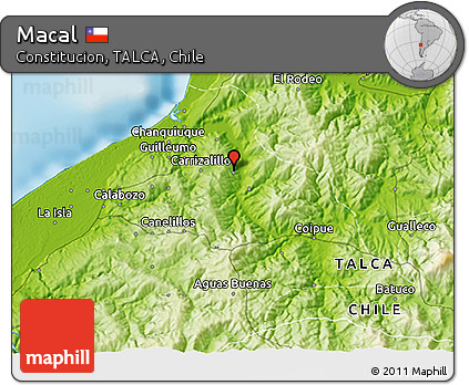 Physical 3D Map of Macal