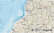 Shaded Relief Map of the area around 35° 6' 5" S, 72° 10' 30" W