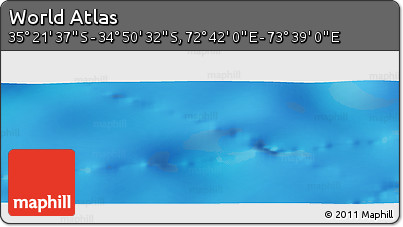 Physical Panoramic Map of the Area around 35° 6' 5" S, 73° 10' 30" E
