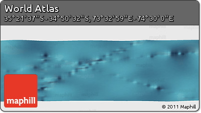 Satellite Panoramic Map of the Area around 35° 6' 5" S, 74° 1' 30" E
