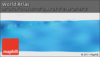 Physical Panoramic Map of the Area around 35° 6' 5" S, 74° 52' 30" E