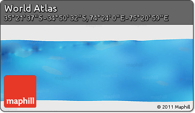 Physical Panoramic Map of the Area around 35° 6' 5" S, 74° 52' 30" E