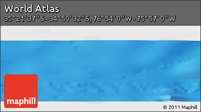 Physical Panoramic Map of the Area around 35° 6' 5" S, 76° 25' 30" W