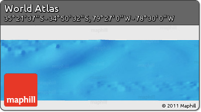 Physical Panoramic Map of the Area around 35° 6' 5" S, 78° 58' 29" W