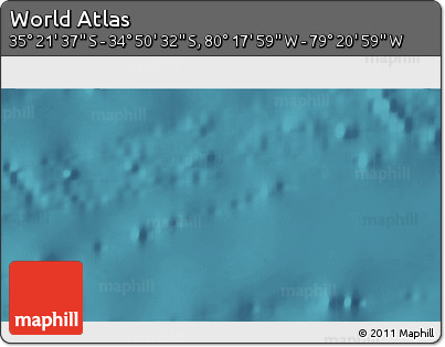Satellite 3D Map of the Area around 35° 6' 5" S, 79° 49' 29" W