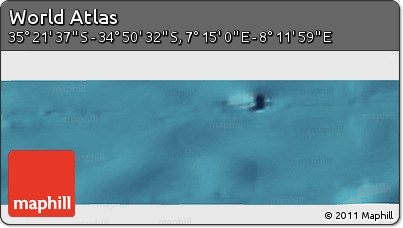 Satellite Panoramic Map of the Area around 35° 6' 5" S, 7° 43' 29" E