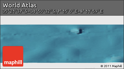 Satellite Panoramic Map of the Area around 35° 6' 5" S, 7° 43' 29" E