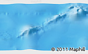 Shaded Relief 3D Map of the area around 35° 6' 5" S, 80° 49' 29" E