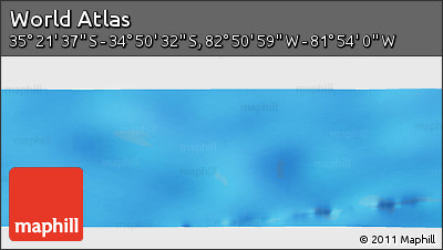 Physical Panoramic Map of the Area around 35° 6' 5" S, 82° 22' 30" W