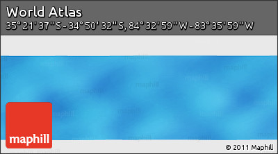 Physical Panoramic Map of the Area around 35° 6' 5" S, 84° 4' 29" W