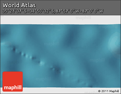 Satellite 3D Map of the Area around 35° 6' 5" S, 87° 28' 29" W