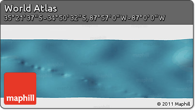 Satellite Panoramic Map of the Area around 35° 6' 5" S, 87° 28' 29" W