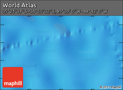 Physical Map of the Area around 35° 6' 5" S, 89° 10' 30" W