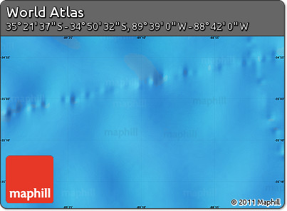 Physical Map of the Area around 35° 6' 5" S, 89° 10' 30" W