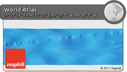 Political Panoramic Map of the Area around 35° 6' 5" S, 89° 10' 30" W