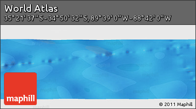 Political Panoramic Map of the Area around 35° 6' 5" S, 89° 10' 30" W